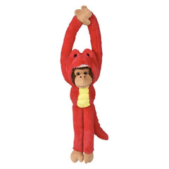 27.5" Dressed T-Rex Hanging Monkey - LLB Toys