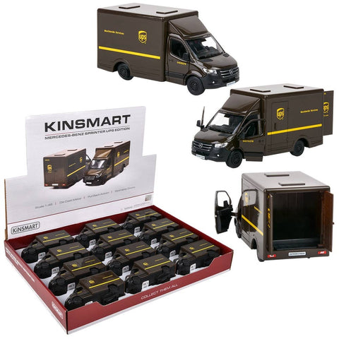 5" Diecast Ups Mercedes-Benz Sprinter Box Truck - LLB Toys