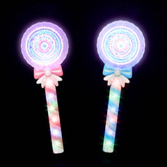 12" LIGHT-UP SPINNING LOLLIPOP WAND LLB Light-up Toys