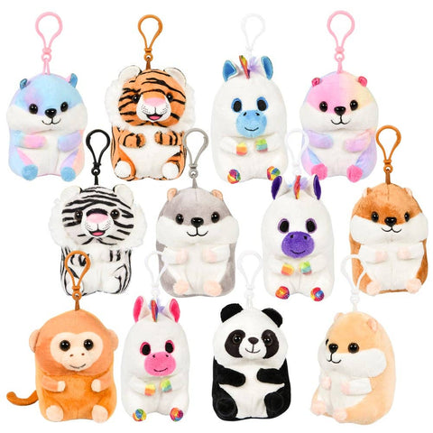 4" 180PC BELLY BUDDY CLIP ASSORTMENT LLB Plush Toys