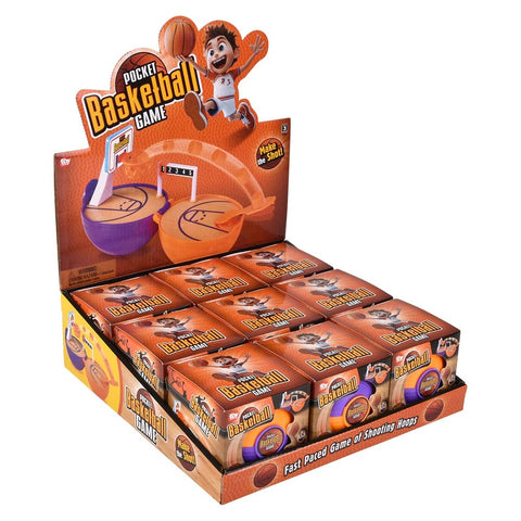 3.5" Pocket Ball Basketball Game 9ct - LLB Toys