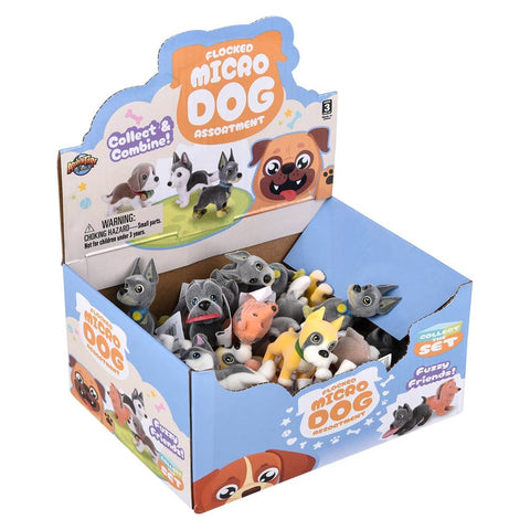 1.5" Flocked Micro Dog Assortment - LLB Toys