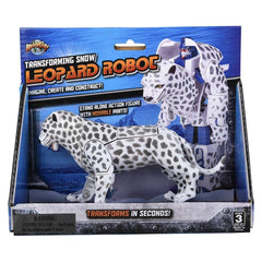 5" SNOW LEOPARD ROBOT ACTION FIGURE LLB kids toys