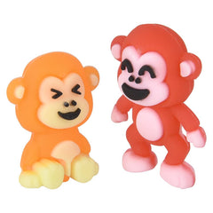 Mini Monkey Figurines Assorted Colors 1" - LLB Toys