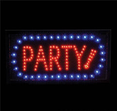 LIGHT-UP "PARTY" SIGN 10"X19" LLB Light-up Toys
