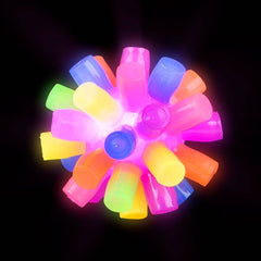 3" LIGHT-UP RAINBOW SPIKY BALL LLB Light-up Toys