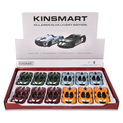 5" Diecast Pull Back McLaren Elva Livery 12ct - LLB Toys