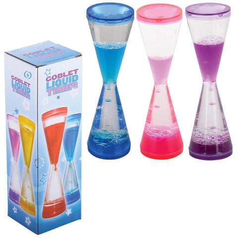 Goblet Water Timer (3 Asst.) 7" 48/23 - LLB Toys