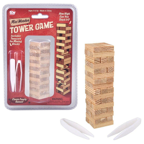 MINI TUMBLING TOWERS GAME 3.75" LLB Blocks -kids Baby