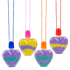 SAND ART HEART NECKLACE LLB kids toys