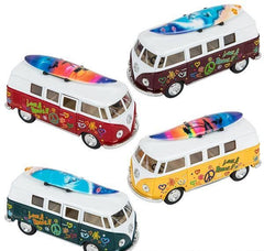 5" DIE-CAST VW BUS WITH SURFBOARD LLB Car Toys