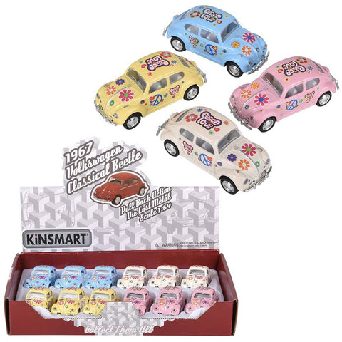 2.5" Diecast Pull Back 1967 VW Beetle/Printing