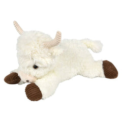 15" Laying Highland Cow Plush - LLB Toys