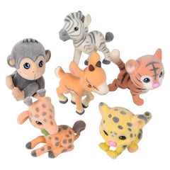 1.5" Flocked Micro Zoo Assortment - LLB Toys