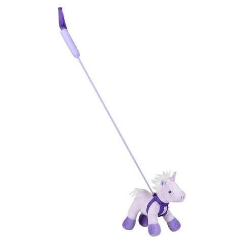 7" UNICORN WITH 27" LEASH - LLB Plush Toys