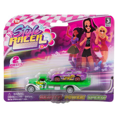 5" Die Cast Style Racer Car Carrier - LLB Toys