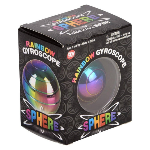 1.5" Rainbow Gyroscope Sphere LLB kids toys