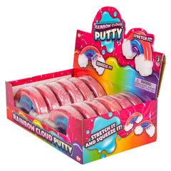 4.25" RAINBOW CLOUD PUTTY LLB Slime & Putty