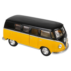 5" Diecast Pull Back 1962 VW Bus With Black Top LLB Car Toys