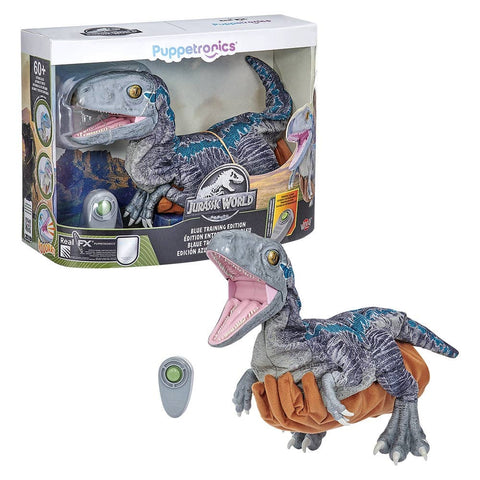WOW! Jurassic Baby Blue Raptor Puppetronic By RealFX