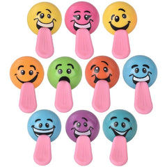1.25" STRETCH TONGUE SILLY FACE BALL (50PC/UN) LLB kids toys