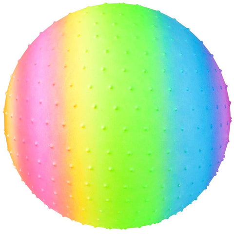 18" RAINBOW KNOBBY BALL (48/cs) LLB kids toys