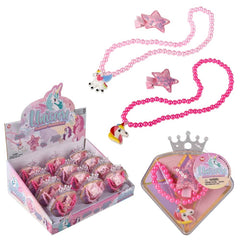Unicorn Jewelry Set 12ct Dispaly - LLB Toys