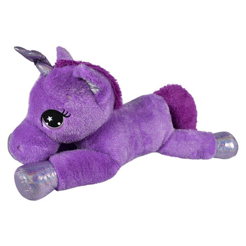 45" Mink Highlight Laying Unicorn  Plush - LLB Toys