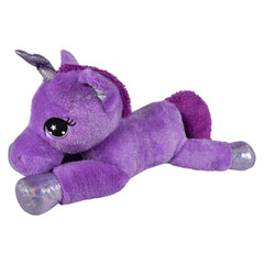 45" Mink Highlight Laying Unicorn  Plush - LLB Toys