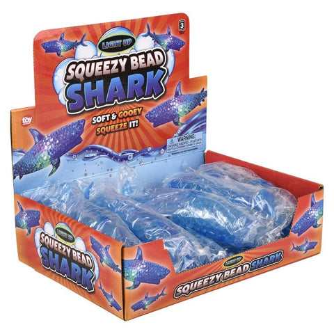7.5" LIGHT-UP SQUEEZY BEAD SHARK LLB Light-up Toys