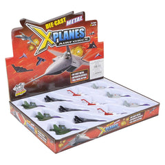 4" DIE-CAST PULLBACK FIGHTER JET LLB Car Toys