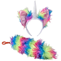 12" UNICORN HEADBAND AND TAIL LLB kids toys