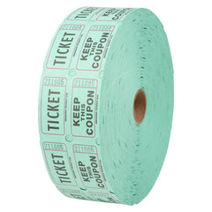 DOUBLE ROLL TICKET GREEN -2000/ROLL LLB kids toys