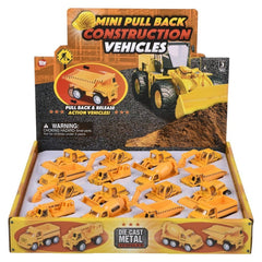 2.5" MINI DIE-CAST  CONSTRUCTION VEHICLES  Car - LLB Toys