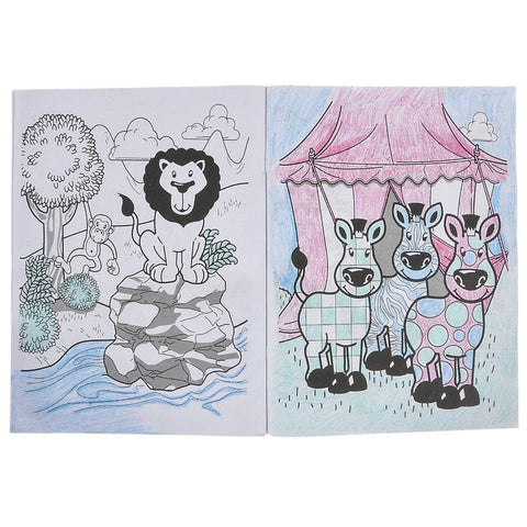 ZOO ANIMAL COLORING BOOK 9X11" (12PGS/BOOK) LLB kids toys