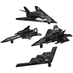 5" DIECAST PULLBACK STEALTH BOMBER LLB kids toys