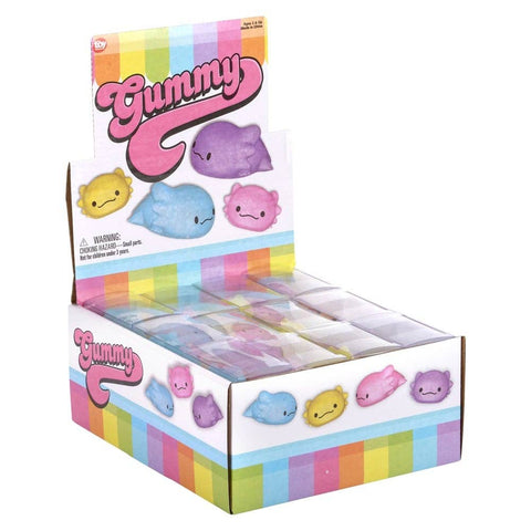 1.5" Axolotl Gummy Novelty Toy 24ct - LLB Toys