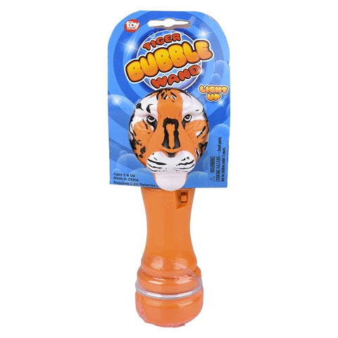 8" Tiger Light-Up Bubble Wand - LLB Toys