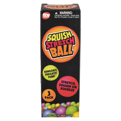 Mini Squishy Gummi Ball 1.75" 3pcs/Color Box - LLB Toys