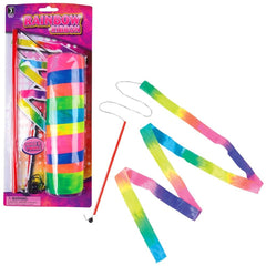 11.75" RAINBOW RIBBON WAND LLB toy-wand kids