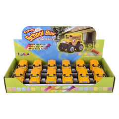 3.75" Diecast Pull Back Big Wheel School Bus LLB Car Toys