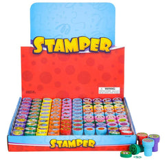 1.4" PLASTIC STAMPERS (100PCS/BOX) LLB kids toys