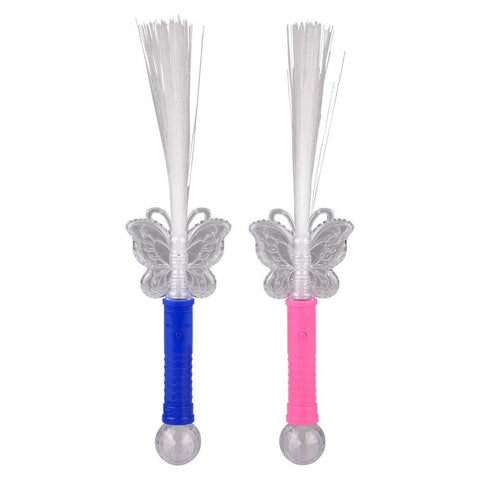 14.5" Light-Up Butterfly Fiber Wand- LLB Toys