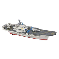 8.5" Diecast  Air Craft Carrier-Light And Sound - LLB Toys