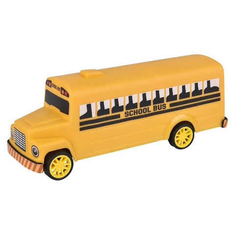 5" Plastic Pull Back School Bus LLB Car Toys