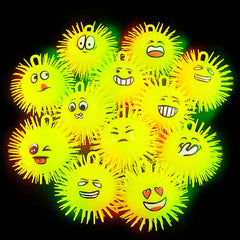 5" LIGHT-UP EMOTICON PUFFER BALL LLB Light-up Toys