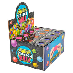 2.5" SQUISH GUMMI BALL Toys - Sold in Touch Box - LLB Toys