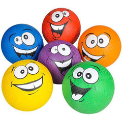 SILLY FACE PLAYGROUND BALL (6PC/UN) LLB kids toys