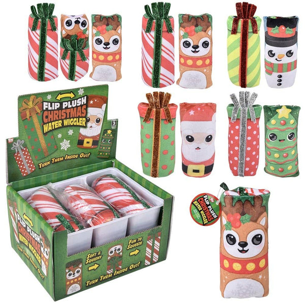 Christmas Flip Plush Water Wiggler 5.5