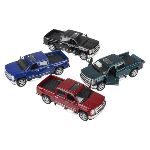 5" DIE-CAST PULL BACK 2014 CHEVY SILVERADO LLB Car Toys
